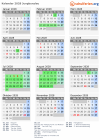 Kalender 2028 mit Ferien und Feiertagen Jungbunzlau