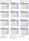 Kalender 2030 mit Ferien und Feiertagen Elfenbeinküste