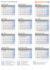 Kalender 2031 mit Ferien und Feiertagen Äthiopien