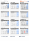 Kalender 2031 mit Ferien und Feiertagen Niger