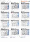 Kalender 2034 mit Ferien und Feiertagen Kap Verde