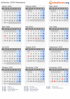 Kalender 2034 mit Ferien und Feiertagen Simbabwe