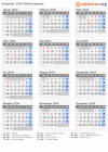 Kalender 2034 mit Ferien und Feiertagen Weißrussland
