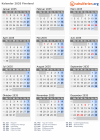 Kalender 2035 mit Ferien und Feiertagen Finnland