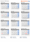 Kalender 2036 mit Ferien und Feiertagen Kenia