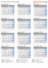 Kalender 2037 mit Ferien und Feiertagen Griechenland
