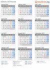 Kalender 2037 mit Ferien und Feiertagen Kanada