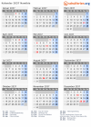 Kalender 2037 mit Ferien und Feiertagen Namibia