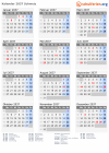 Kalender 2037 mit Ferien und Feiertagen Schweiz